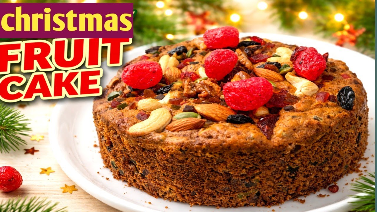 Eggless Plum Cake Recipe | Christmas  Cake Recipe | Fruit Cake | Plum Cake