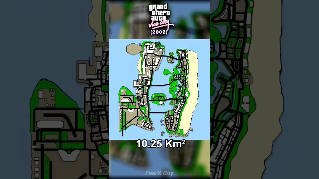 Ewolucja rozmiar&oacute;w map GTA w grach GTA #a #friends #arap #arapasbara #arapporiyakkam #arapps