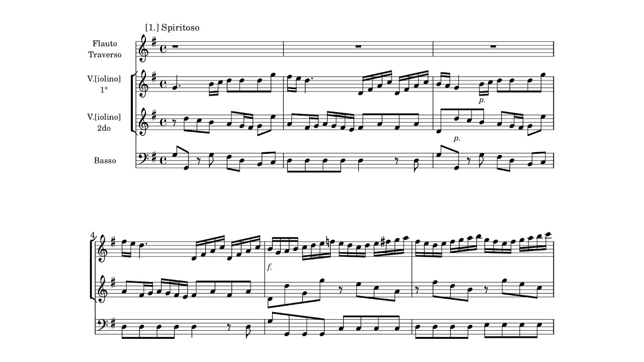 Pergolesi: Flute Concerto G major (James Galway)