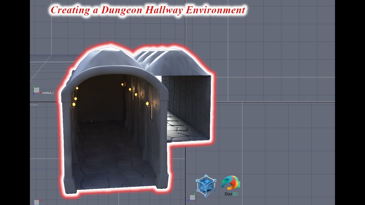 Creating a dungeon hallway environment in Hexagon