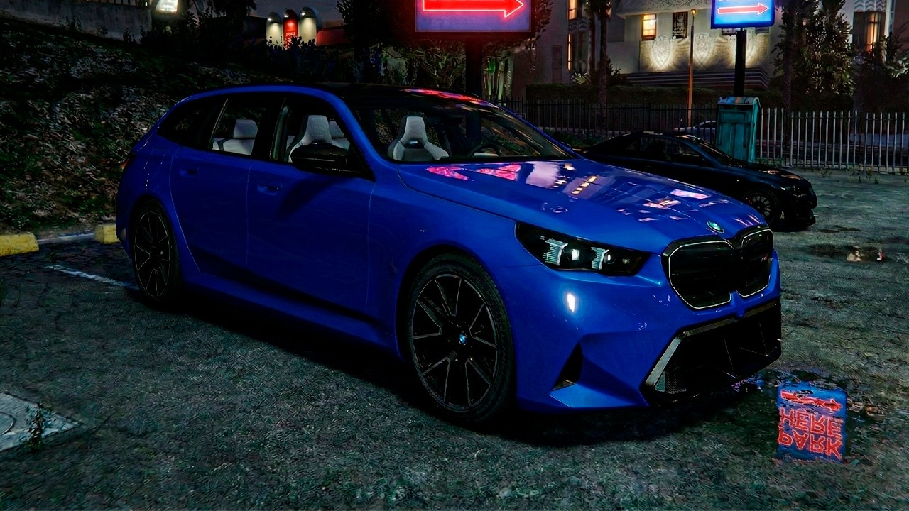 GTA 5 - Realistic Uber Job - BMW M5 G99 Touring 2025 (Logitech G29)