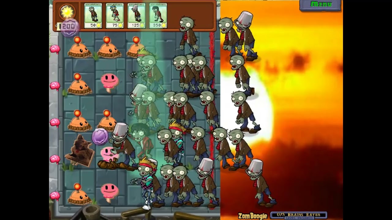 Plants Vs Zombies Mod - Foods And Dogs Vs. Zombies V2 // Me Smash & Zomboogie & Three Hit Wonder