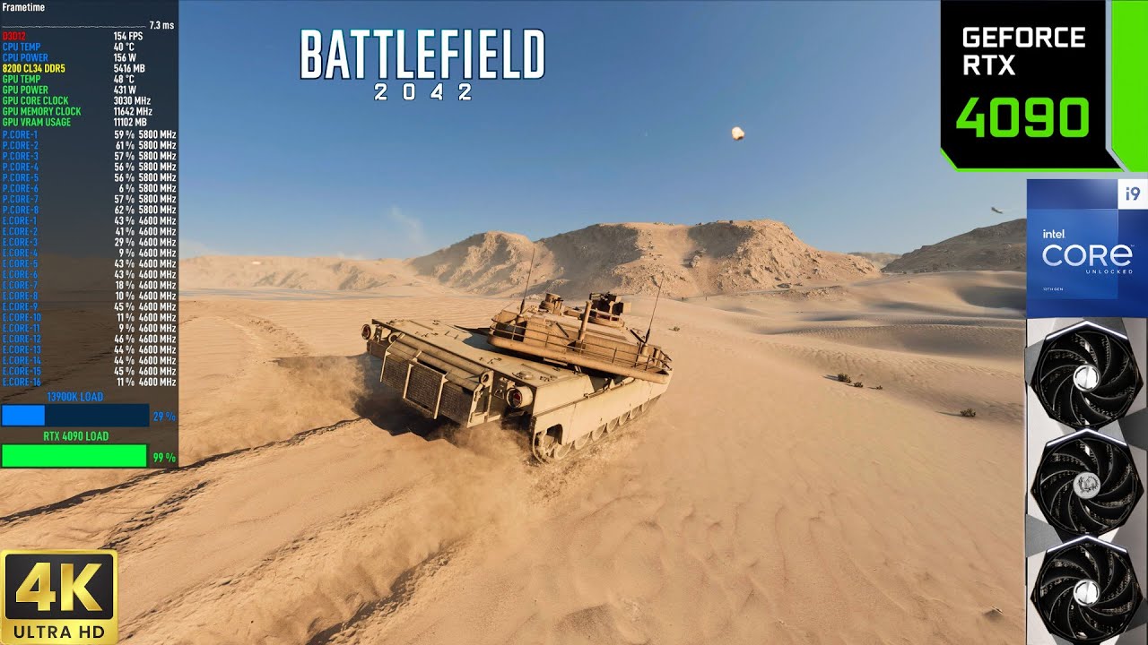 Battlefield 2042 - Ray Tracing, 4K Native Ultra Settings | RTX 4090