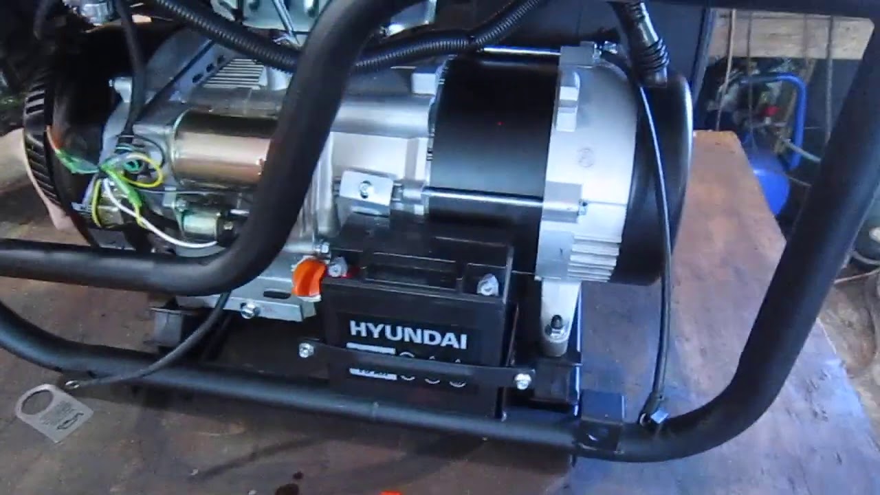 044 388 90 40 Генератор HYUNDAI HHY7050FE, заливаем масло, предпродажная подготовка