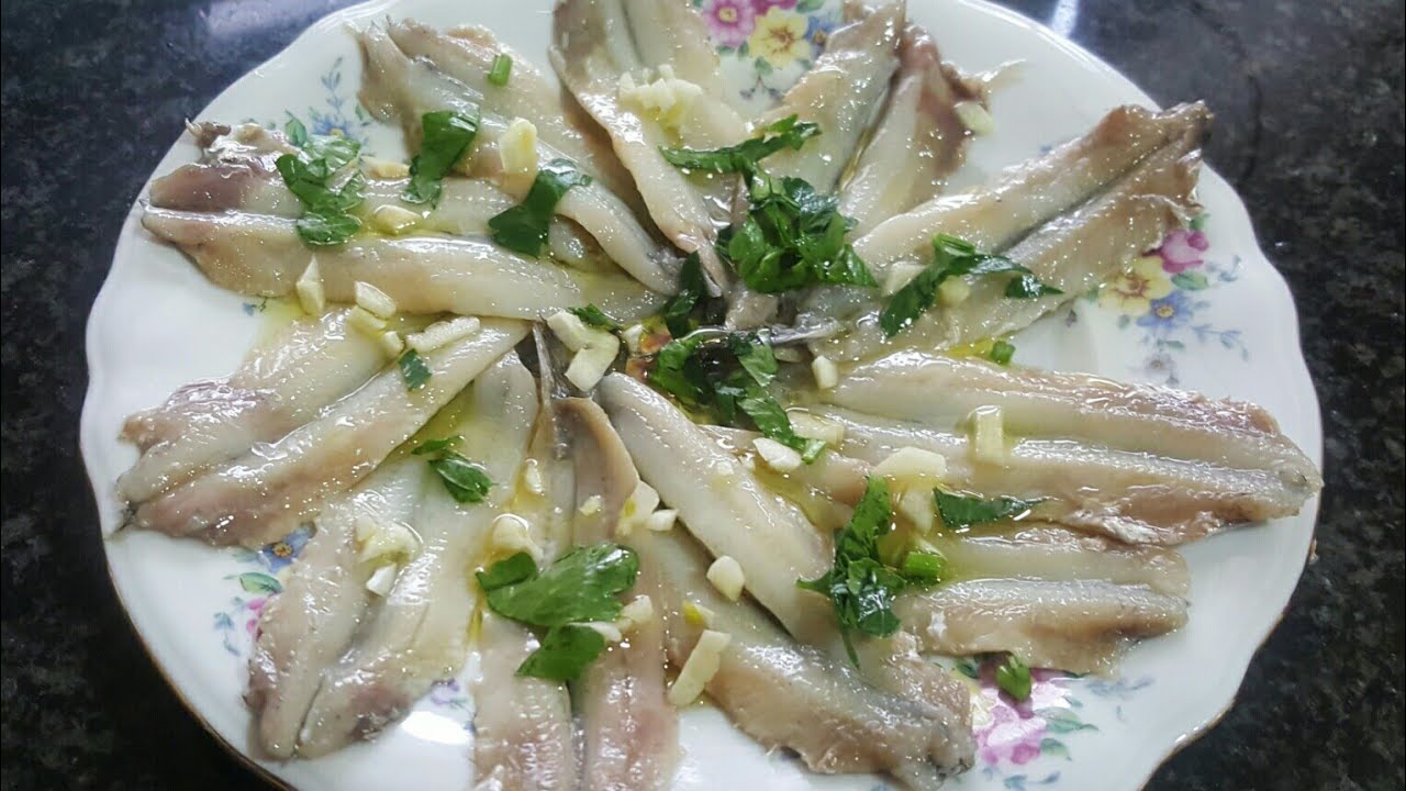 Como blanquear rápidamente boquerones en vinagre y que queden enteros (truco )