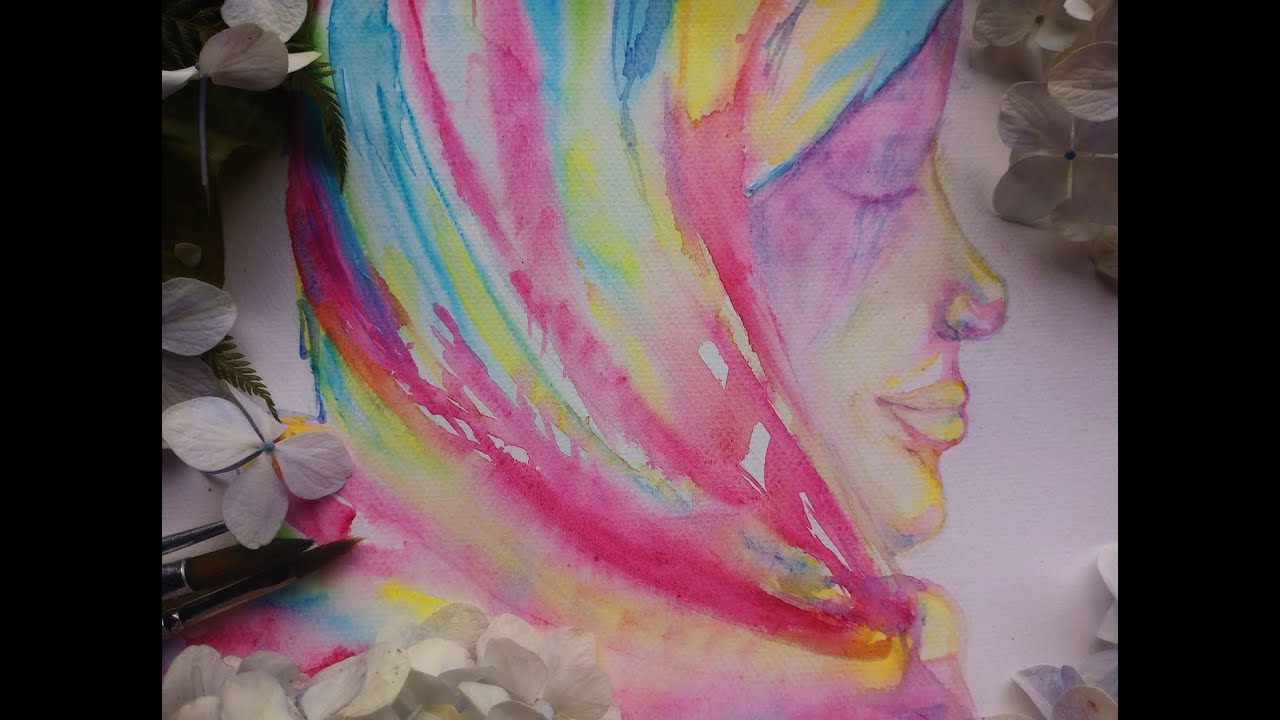 humble moments. expressive watercolor art in under 20 minutes