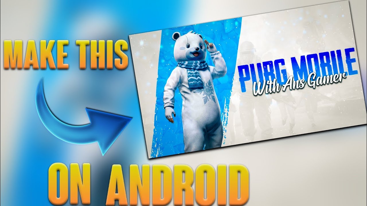 How to Make pubg Live Streaming Thumbnail | Android Tutorial | pubg mobile | Gaming Thumbnail