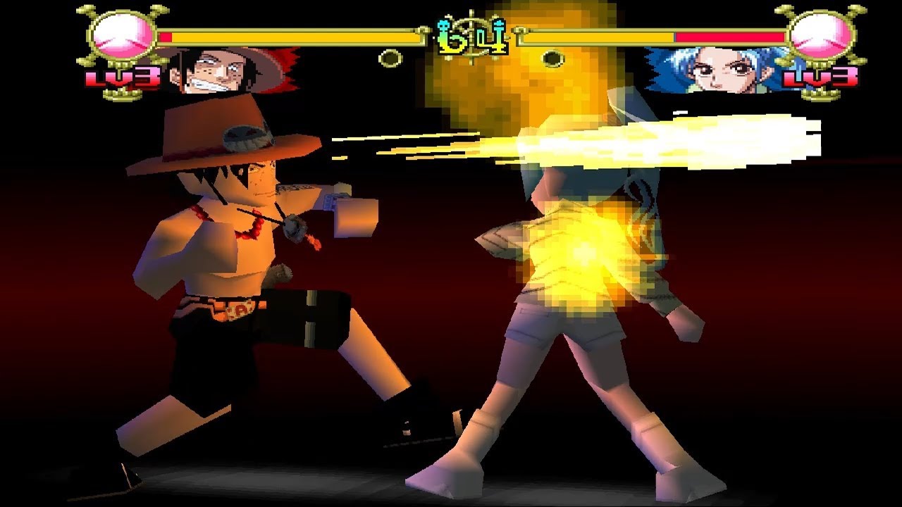 One Piece: Grand Battle! 2 [PS1] - play as Ace