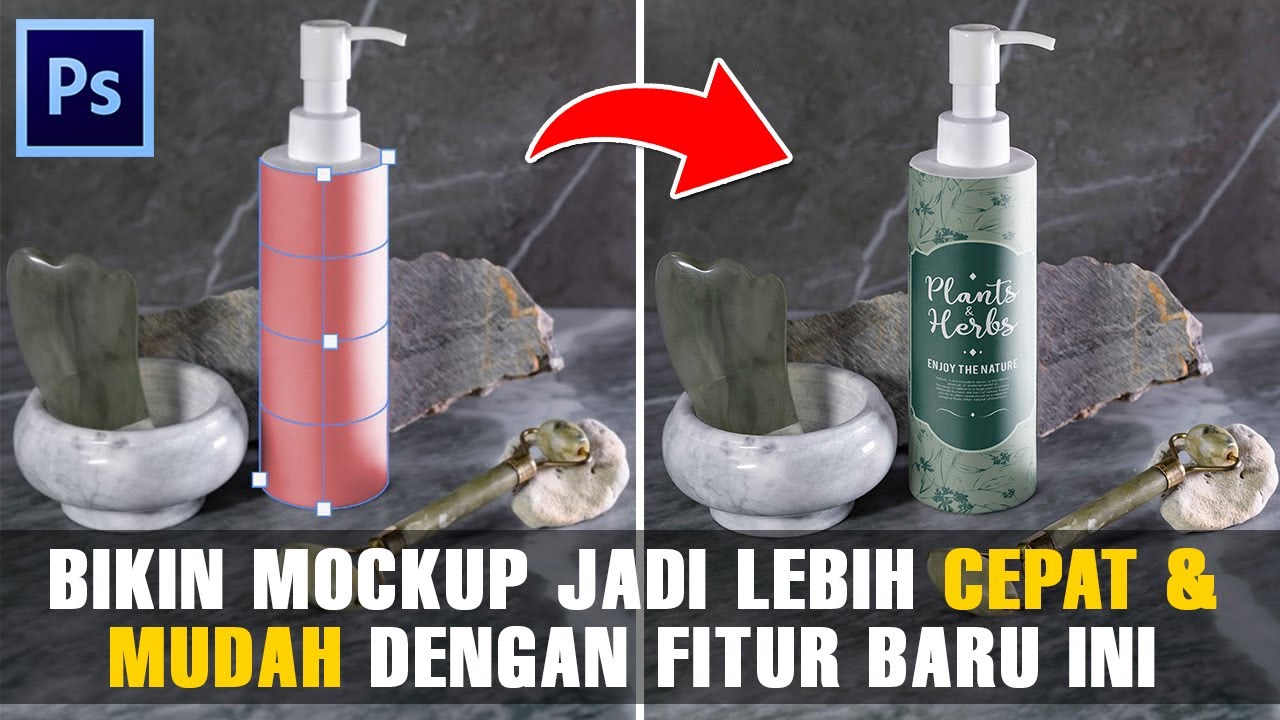 TUTORIAL MOCKUP TUBE DENGAN OBJEK BULAT DI PHOTOSHOP