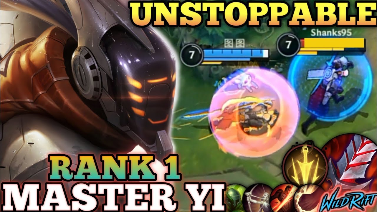 MASTER YI LATE GAME UNSTOPPABLE! HYPER KILLER MVP BUILD - TOP 1 GLOBAL MASTER YI BY 图图 - WILD RIFT