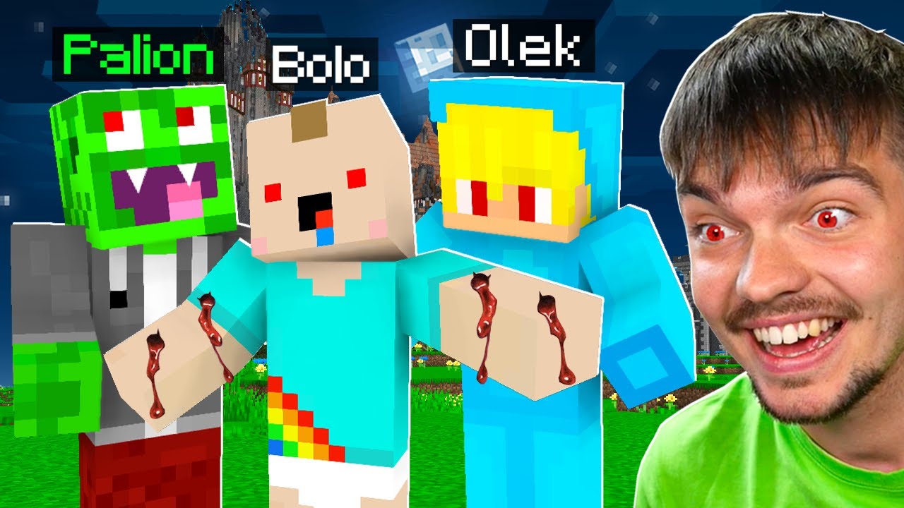 UGRYŹLIŚMY NASZYCH PRZYJACIÓŁ ŻEBY ZOSTALI WAMPIRAMI w Minecraft!