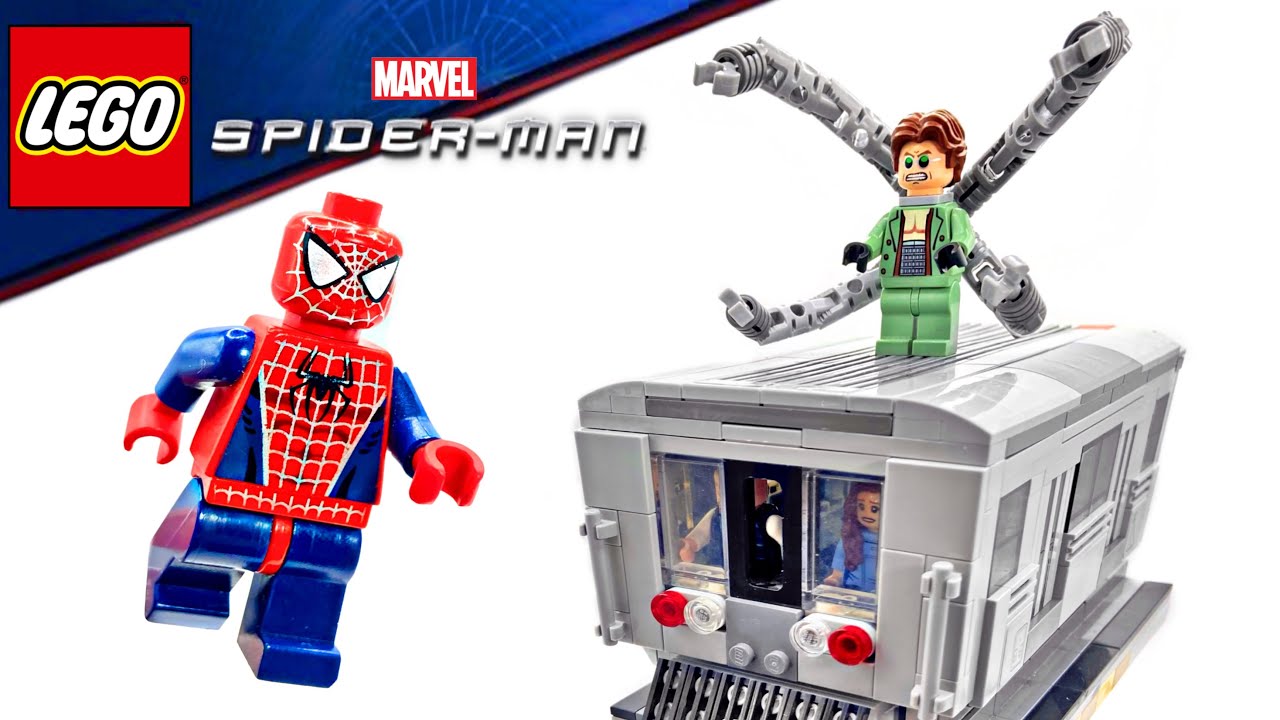 LEGO Spider-man 2 Doctor Octopus train fight MOC