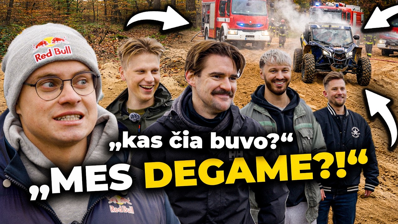 Sudeginom bagį! 😳 @cestovas @deMiko ir @nesvankiai nuotykiai su Roku Baciu&scaron;ka!