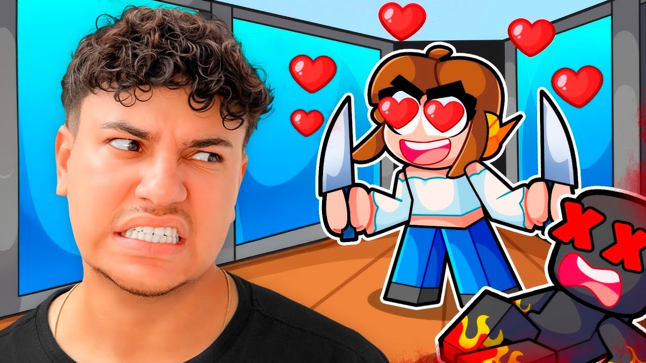 A MINHA CRUSH virou a ASSASSINA no MURDER! (ROBLOX)