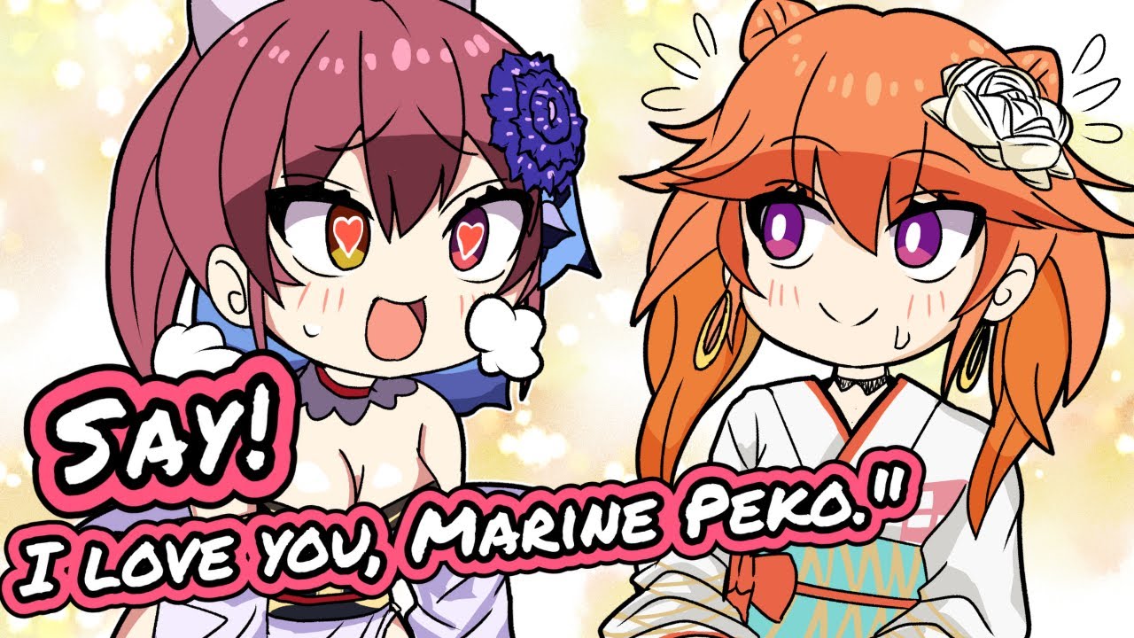 Marin wants Kiara to mimic Pekora.【Hololive｜Eng sub】【HoushouMarine/TakanashiKiara】