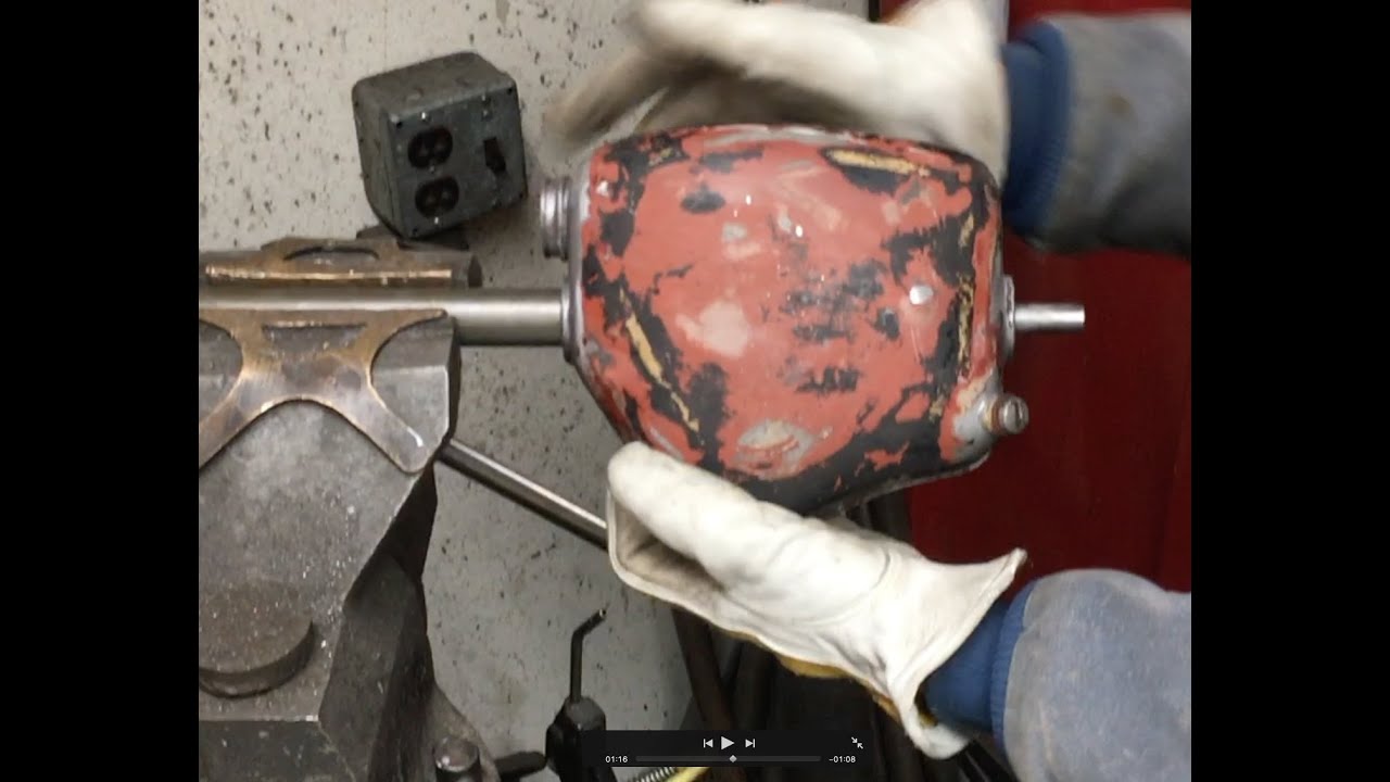 AJS Cafe Scrambler - Project: Oil tank repair