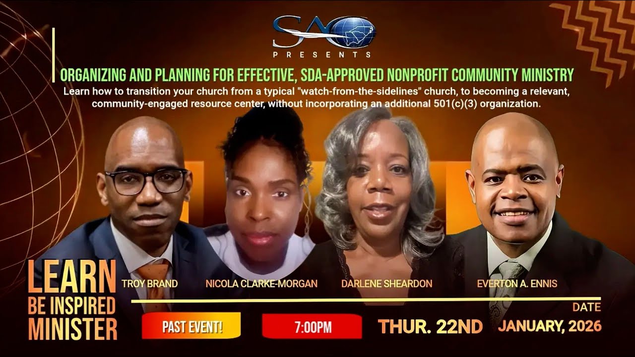 Organizing and Planning for Effective SDA-Approved Nonprofit Community Ministry