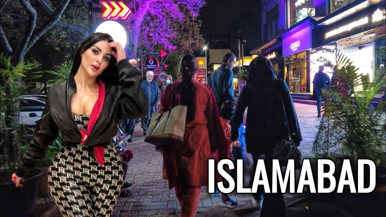 The MOST LUXURY Area in Islamabad at Night – 4K Walking Tour