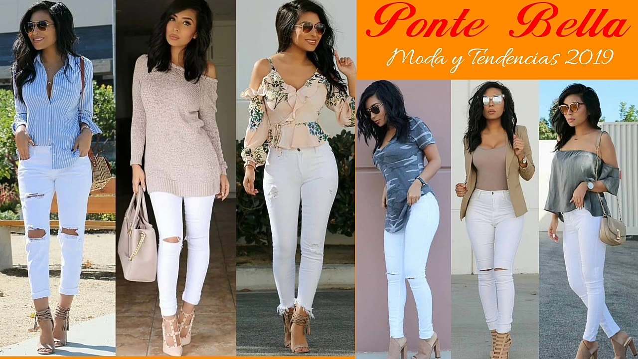 OUTFITS CON PANTALÓN BLANCO #MODA2019/2da. Parte/
Ideas para combinar un pantalón blanco