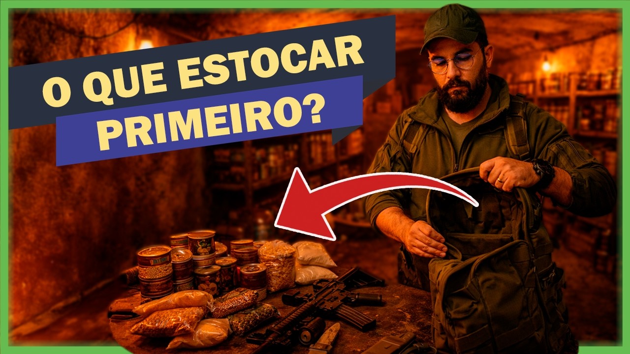 O que devo estocar primeiro para me preparar para uma crise?