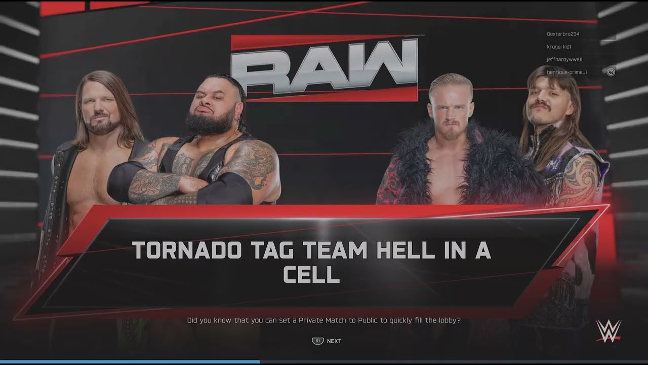 Crazy Hell In A Cell Tag Team Match!!! W2K25