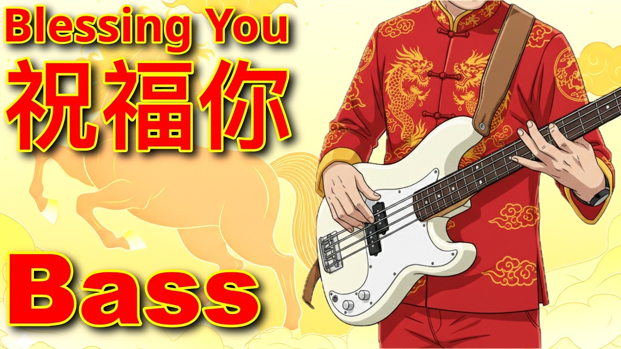 《祝福你》- 賀年金曲 Bass Cover (With TAB) | Chinese New Year 2026 🧧