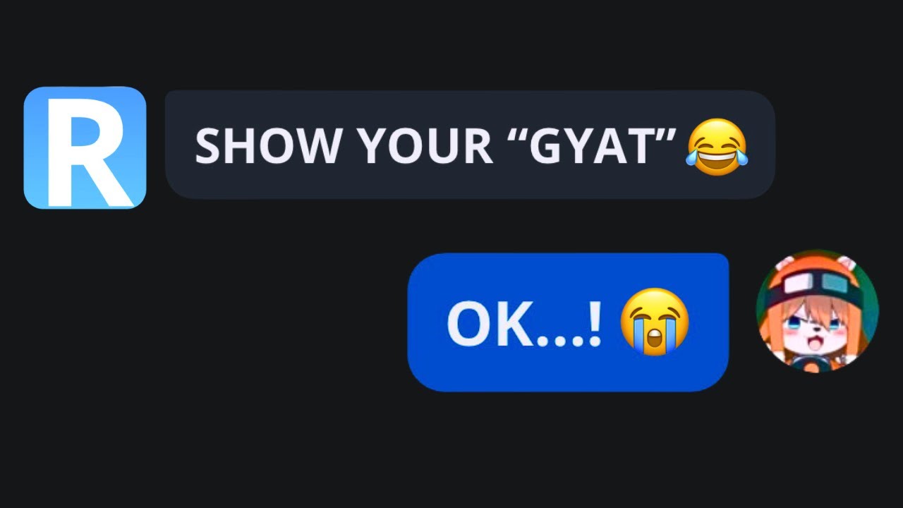 Character.ai... but I only say OK...