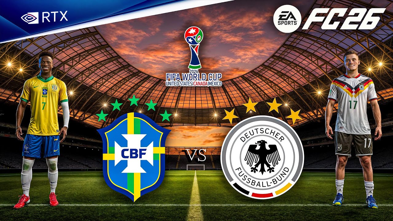 FC 26 &ndash; Brazylia kontra Niemcy &ndash; Eliminacje do Mistrzostw Świata 2026 | PC&trade; [4K60 kl./s]