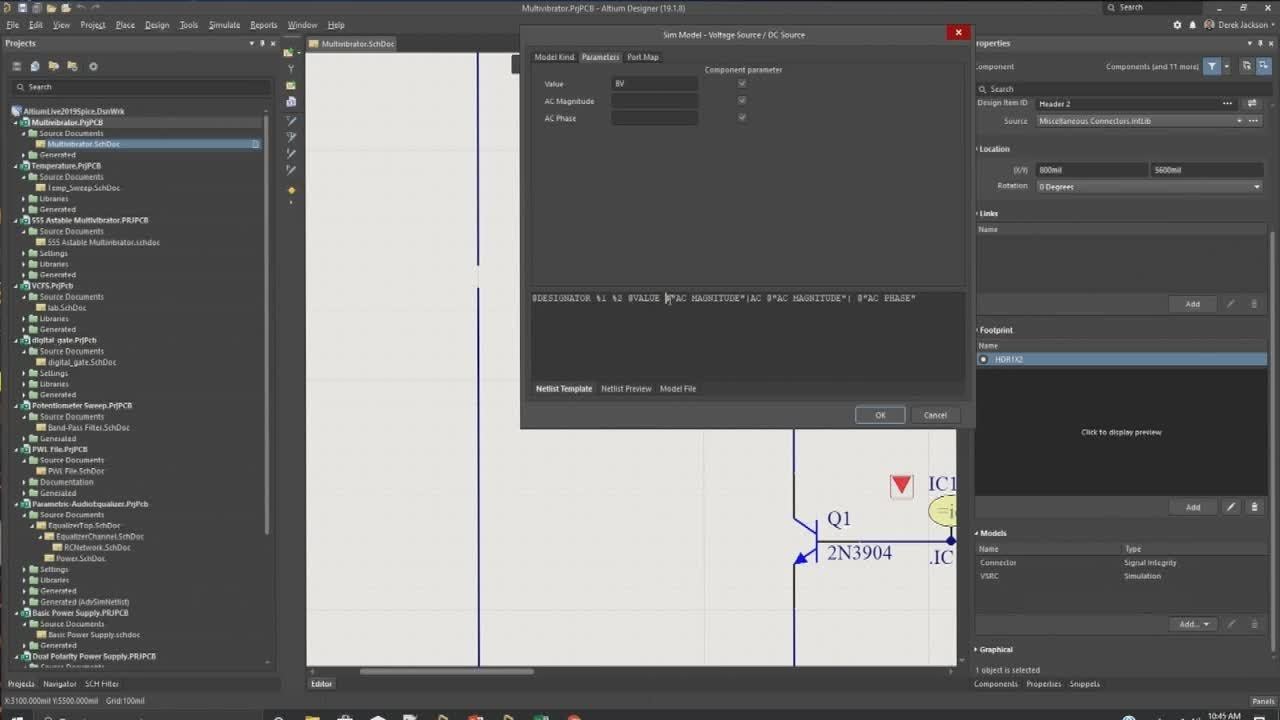 Simulating your Design in SPICE - Jackson