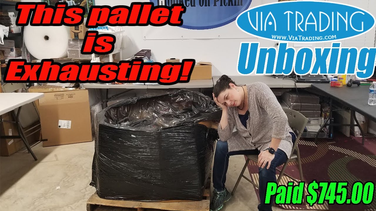 Via Trading Pallet Unboxing - This Pallet is Exhausting! - Is it even worth it?! Online Reselling