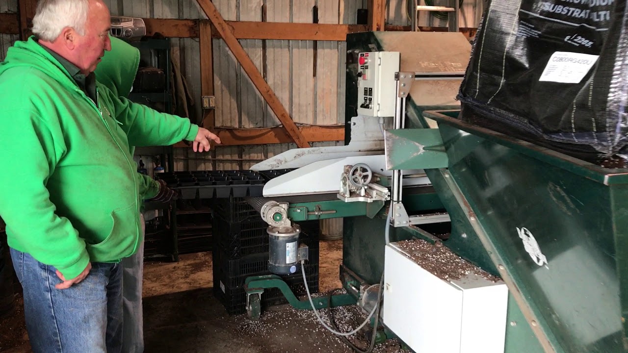 Dill's Greenhouse - Jerry Dill and Flat Filling Machine