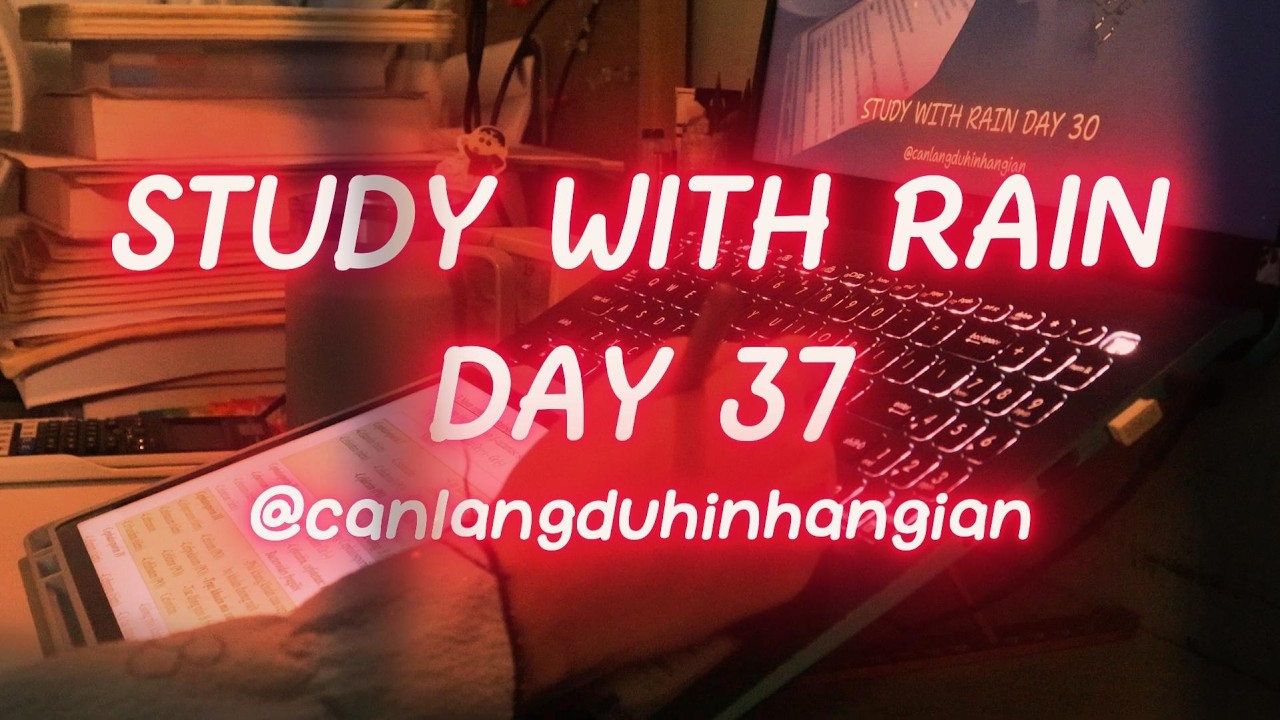 DAY 37 || 1000 DAYS CHALLENGE | Ôn ThS.DLS, IELTS, HSK, JOB | RAIN SOUND | LOFI MUSIC | STUDY SERIES