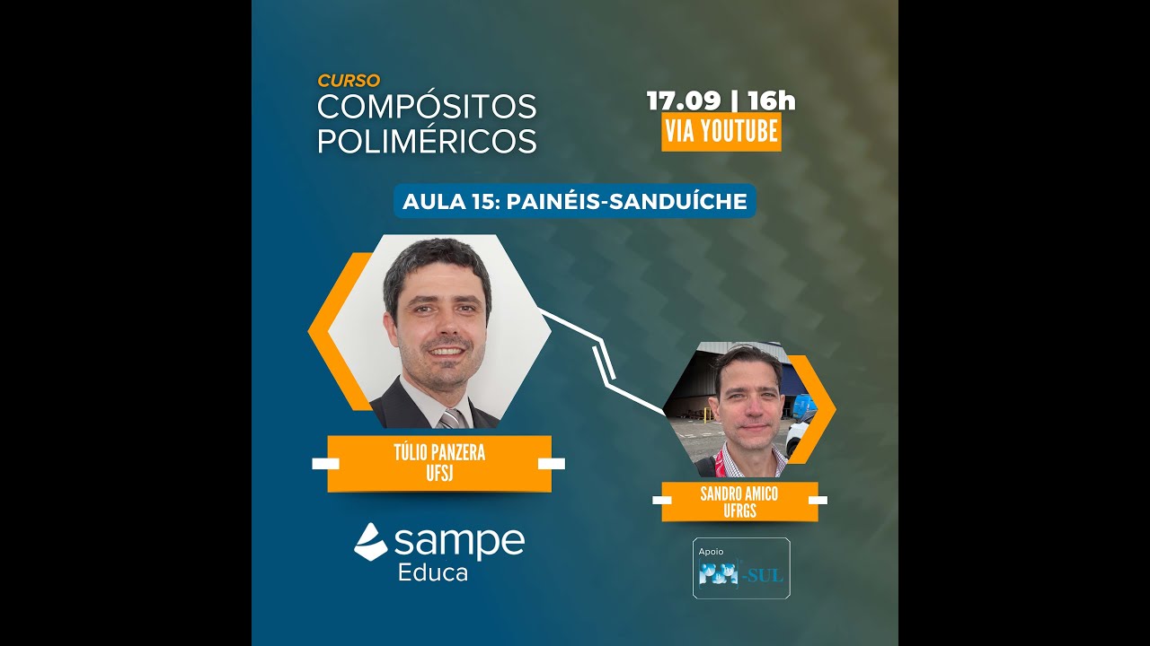 CURSO COMPÓSITOS POLIMÉRICOS #15: PAINÉIS-SANDUÍCHE
