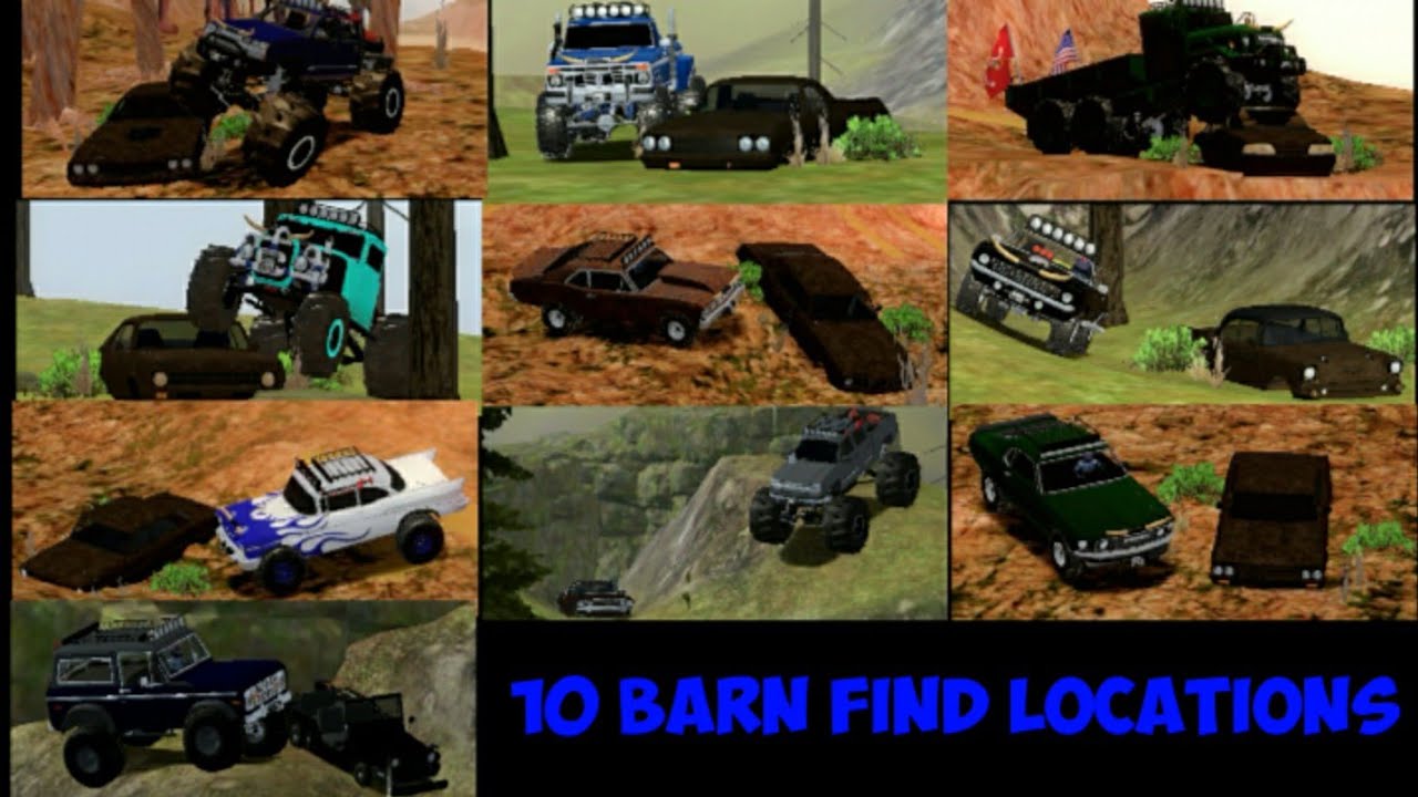 Offroad Outlaws V4.8 Update All 10 Abandoned Barn Find Locations
