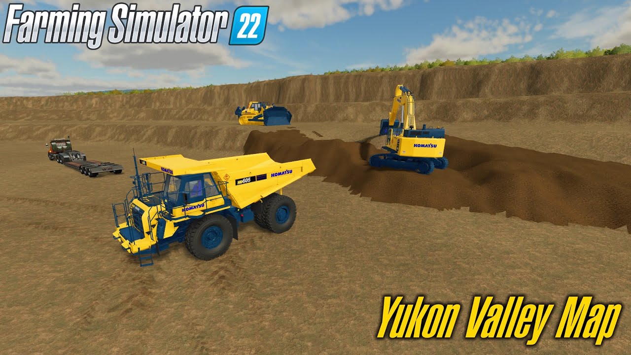 Timelapse Terrafarm Mine Yukon Valley Map Farming Simulator 22