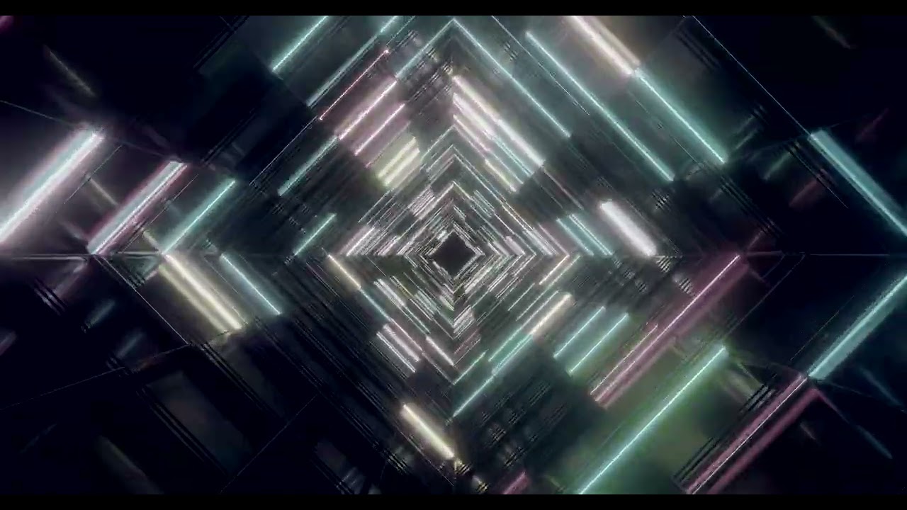 10 Hours 4K UHD 60fps Neon Tunnel Screensaver Windows 10 PC Laptop - VJ Loop Visual Background