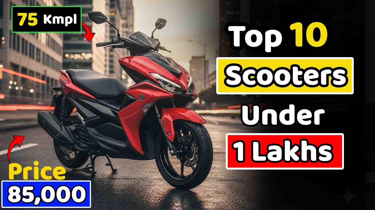 Top 10 Best Scooter Under 1 Lakh in India 2026 🚀 | High Mileage & Features!