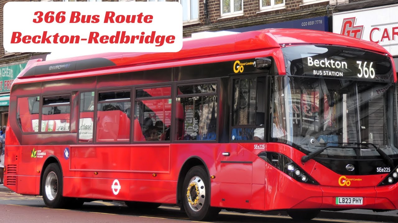 London Bus Ride - 366 Bus Route Visual From Beckton Station To Redbridge, Falmouth Gardens