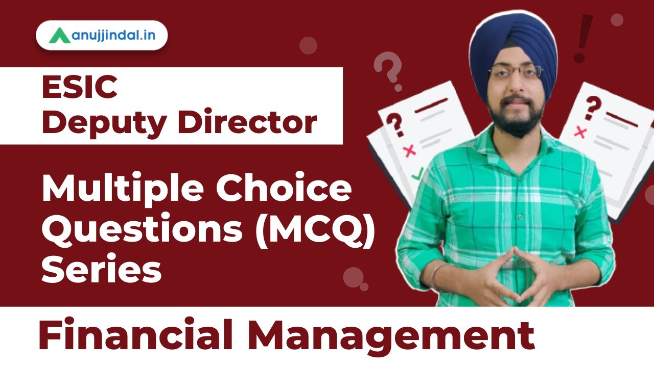 ESIC Deputy Director | Financial Management - MCQ Series by Harneet Sir
