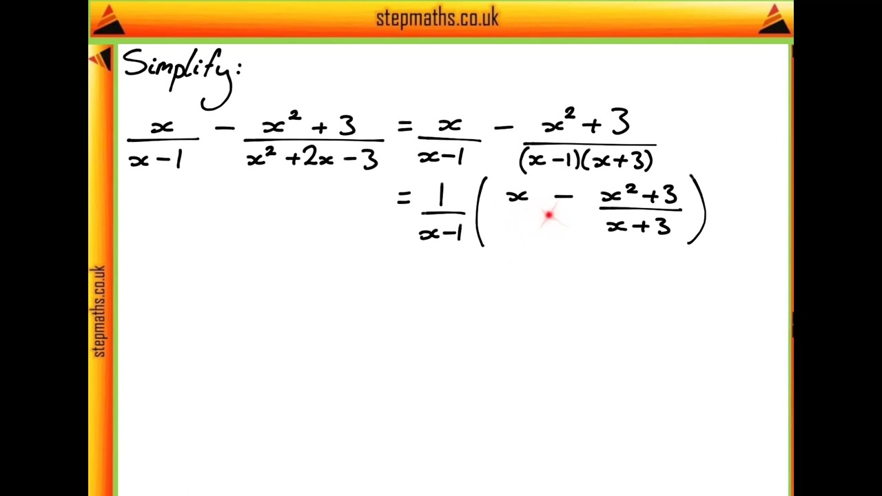 BMAT 2018 Section 2 - Q24 (Maths) - Simplifying Expressions - Worked Solution