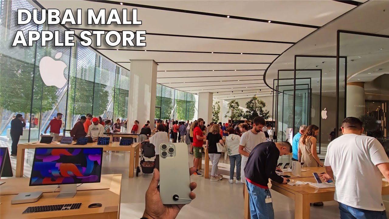 Dubai Mall 🇦🇪 Apple Store review | iPhone 15 Pro Price | Price Comparison