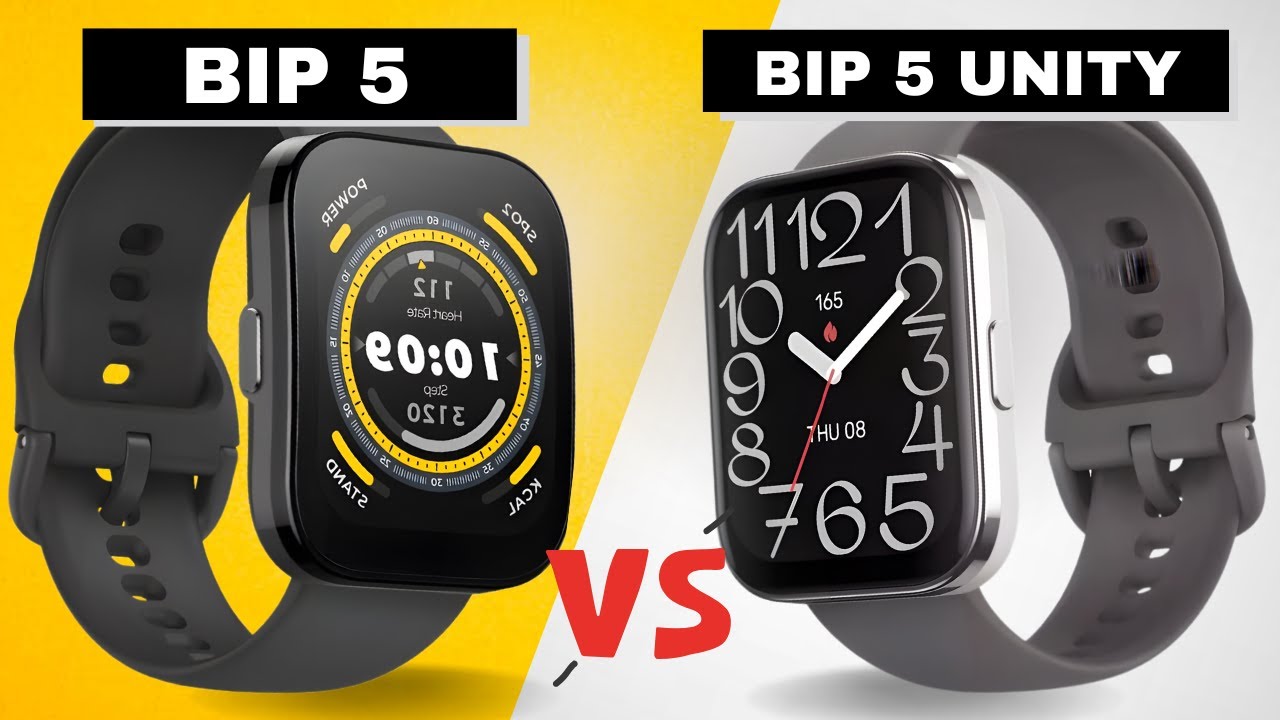 Amazfit Bip 5 vs Amazfit Bip 5 Unity Comparativo - Veja as Principais Diferenças