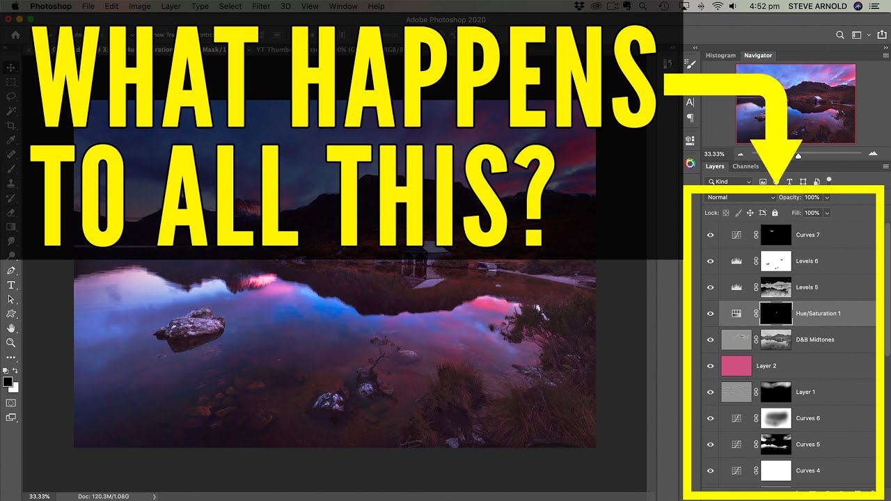 How To Save Your Finished Image In Photoshop (WITH or WITHOUT LAYERS)