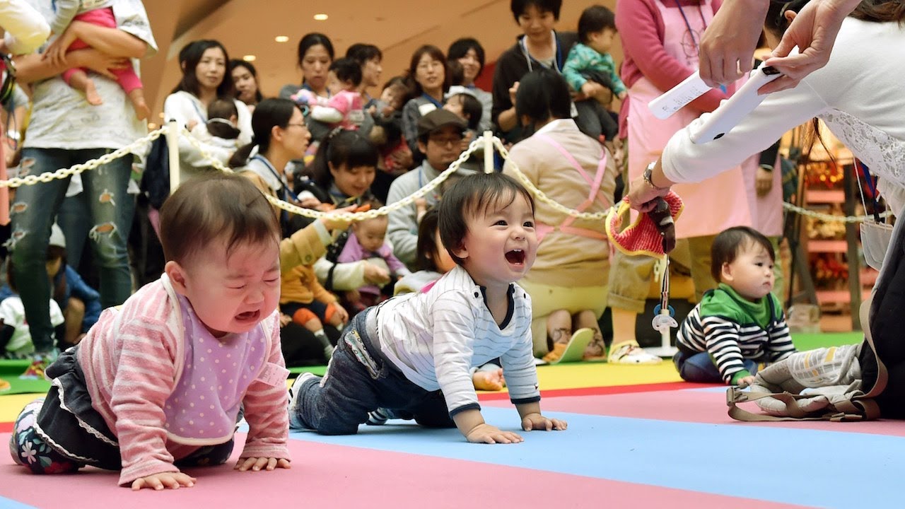 Baby Crawling Contest - They did WHAT?