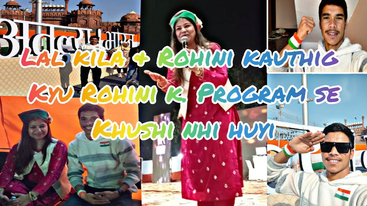 Daily vlog:16..Rohini Kauthig day-01.🕺🕺🏔️Lal kila.. Bharat parva 🥳🥳🎉#india #uttarakhand #pahadi 🏔️🏔️