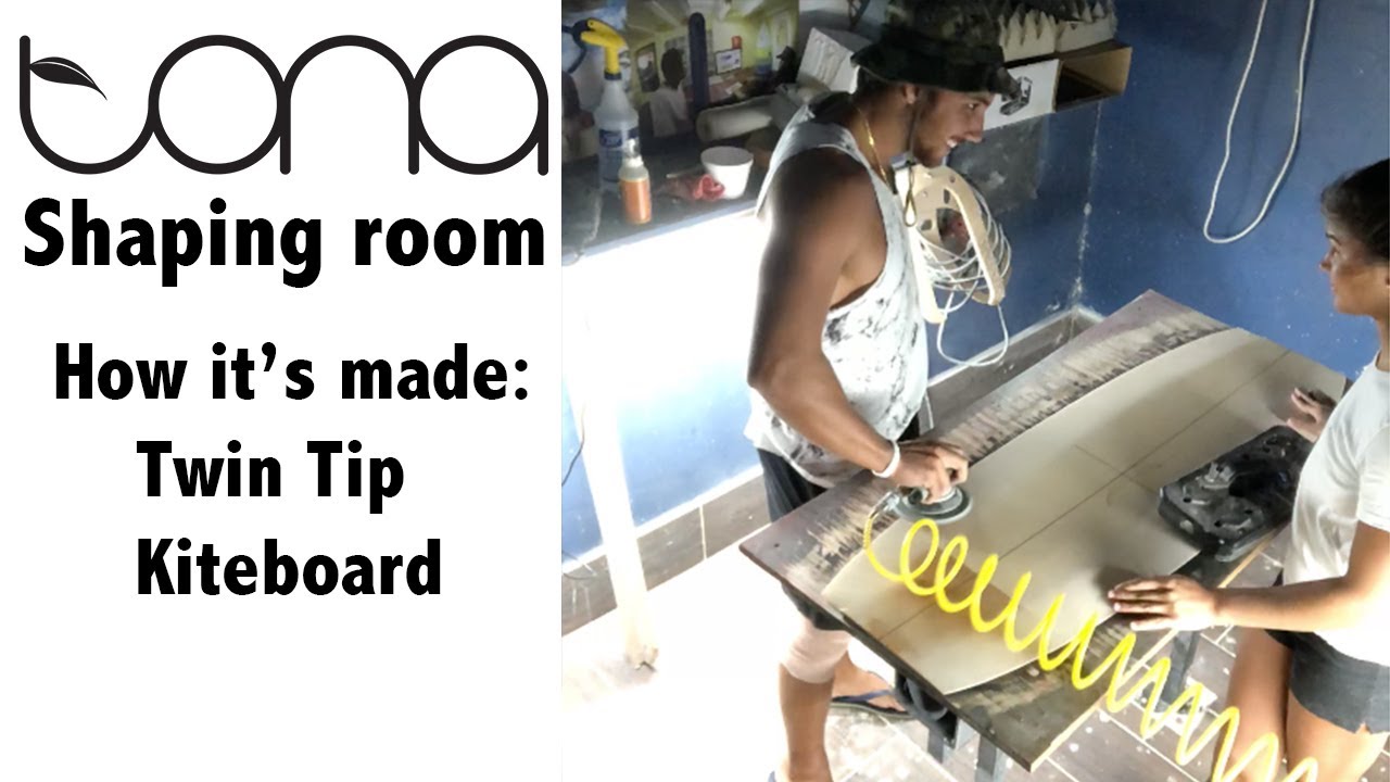 Tona Shaping Room. How to make a kiteboard. Twin Tip. Carbon Fiber.