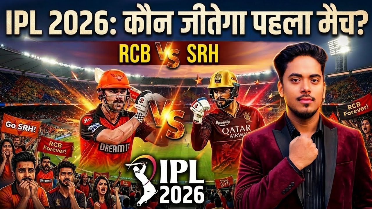 RCB vs SRH Playing 11 for IPL 2026 | Match 1 Chinnaswamy Pitch Report & Head to Head Stats