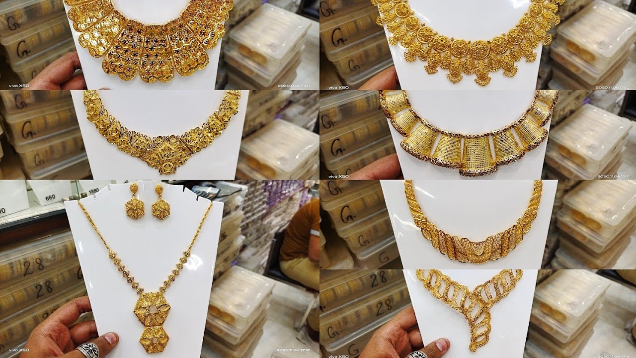 1 MILLI GOLD PLATED NECKLACES - 0.1 GOLD LOOK JEWELLERY - EXPLORING JEWELLERY BY MUDASSIR CREATIONS