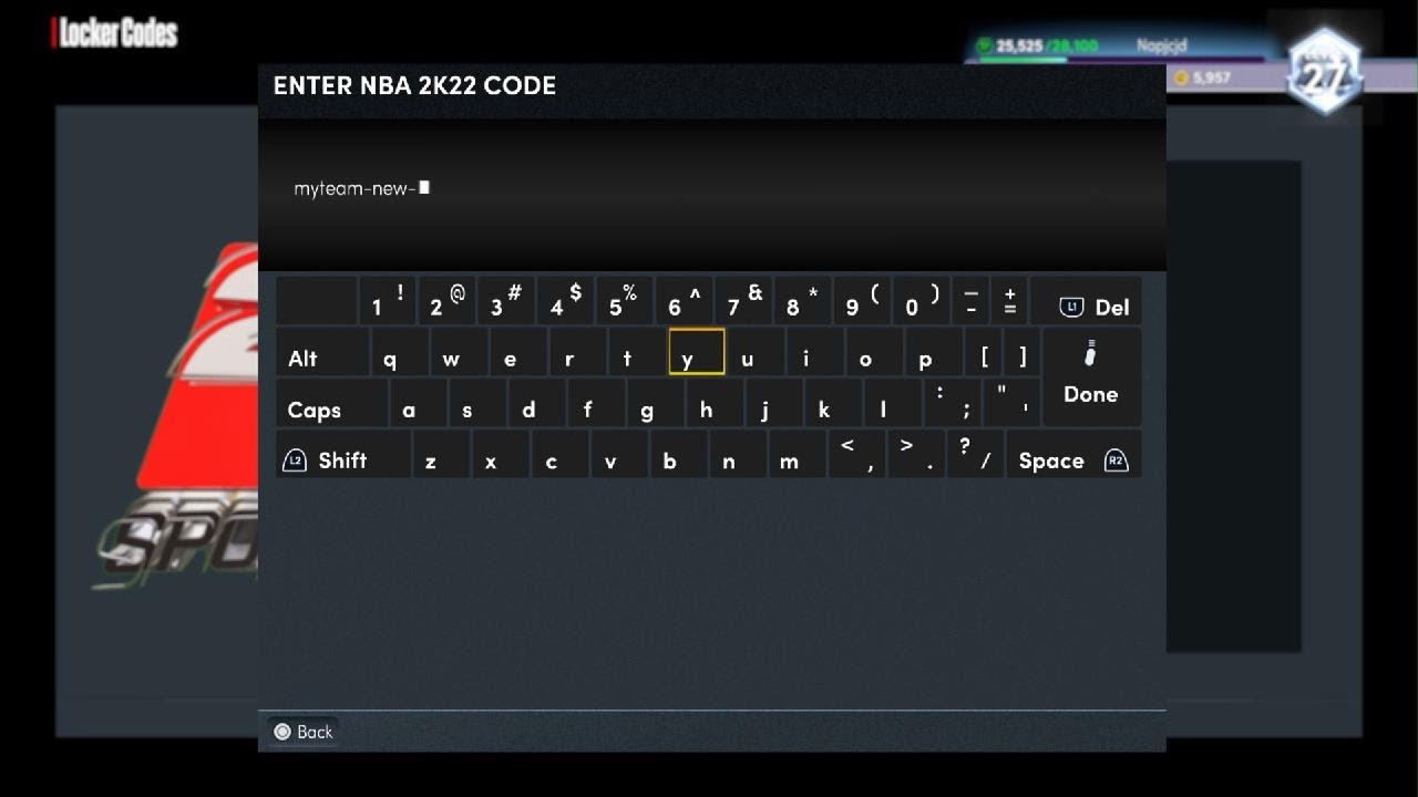 NBA 2K22 MyTEAM New Years Resolution Locker Code