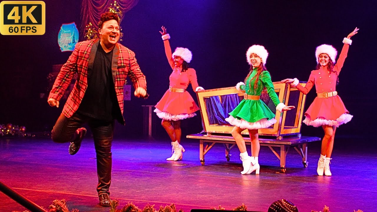 Busch Gardens Holiday Magic 2024 🎄Полное шоу в 4K🎄 Фокусник-иллюзионист Майкл Турко